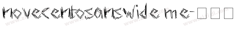 novecentosanswide me字体转换